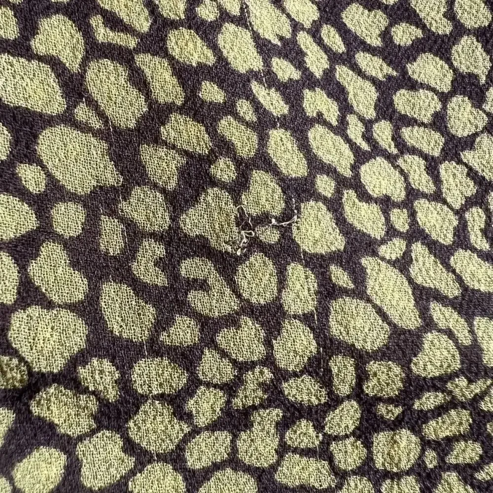 Michael Kors Green Printed Sleeveless Top, US2